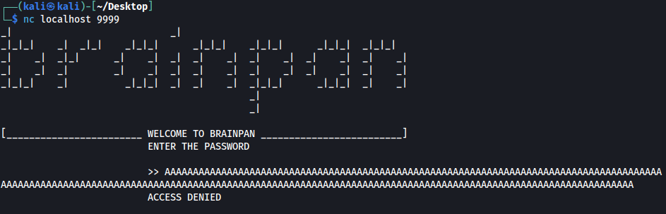 python -c ‘print (”A” * 200)’