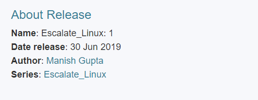 Vulnhub - Escalate Linux thumbnail